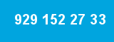 929 152 27 33 929 152 27 33